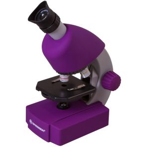Микроскоп учебный Bresser Junior 40x-640x фиолетовый